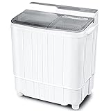 INTERGREAT Portable Washing Machine, 17.6 lbs Mini Compact Washer Machine  and Dryer Combo, Small Twin Tub Washer with Drain Pump and Spin Cycle for  Apartments, Camping, Laundry, Dorms, Rv's (Grey) - Yahoo Shopping